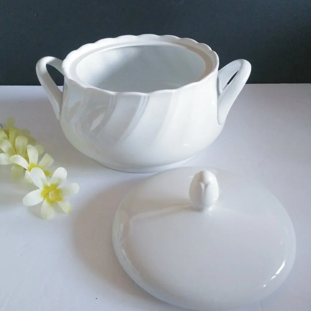 Sheffield White Vegetable Bowl Fine China Porcelain - Picture 3 of 13